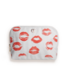 Borsa da trucco 1ST EDITION in tela con stampa a labbra