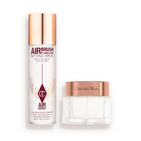 DUO Charlotte's Magic Cream & Spray Fissanti – Kit per la cura della pelle e il trucco