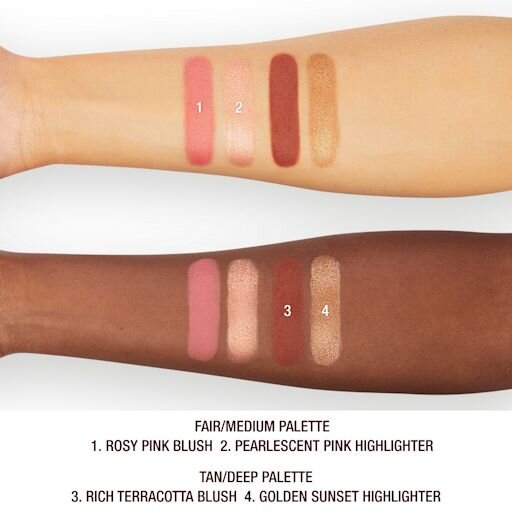 HOLLYWOOD BLUSH & GLOW GLIDE PALETTE DA TAN A DEEP