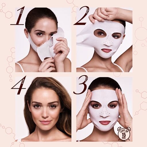 MASCHERA VISO MAGICA ISTANTANEA - MASCHERA IN FOGLIO ASCIUTTO MONODOSE