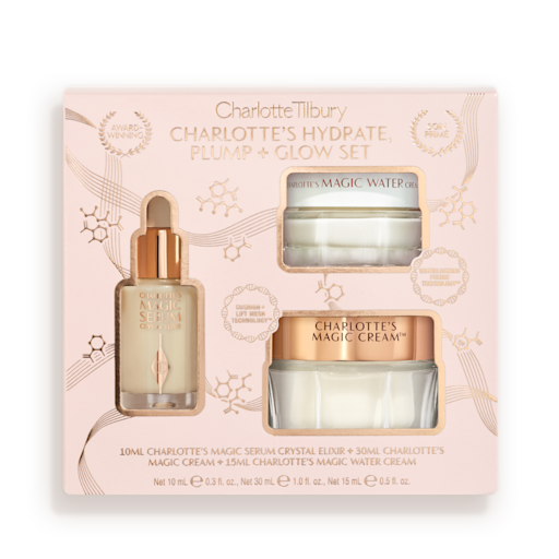 SET SKINCARE CHARLOTTE'S HYDRATE PLUMP & GLOW